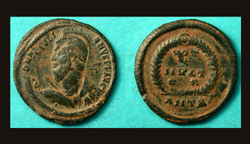 Julian II, Spear and Shield with Votive reverse